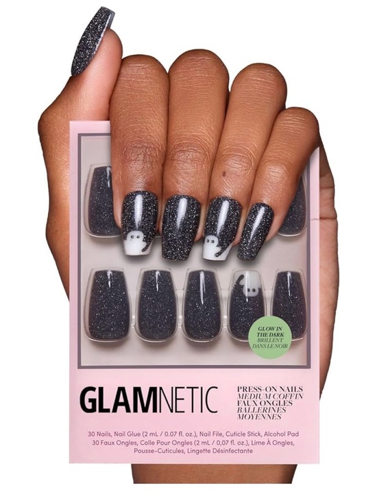 Glamnetic Other - Glamnetic Press on Nails Medium Coffin Shape in Phantom Glow NIB
